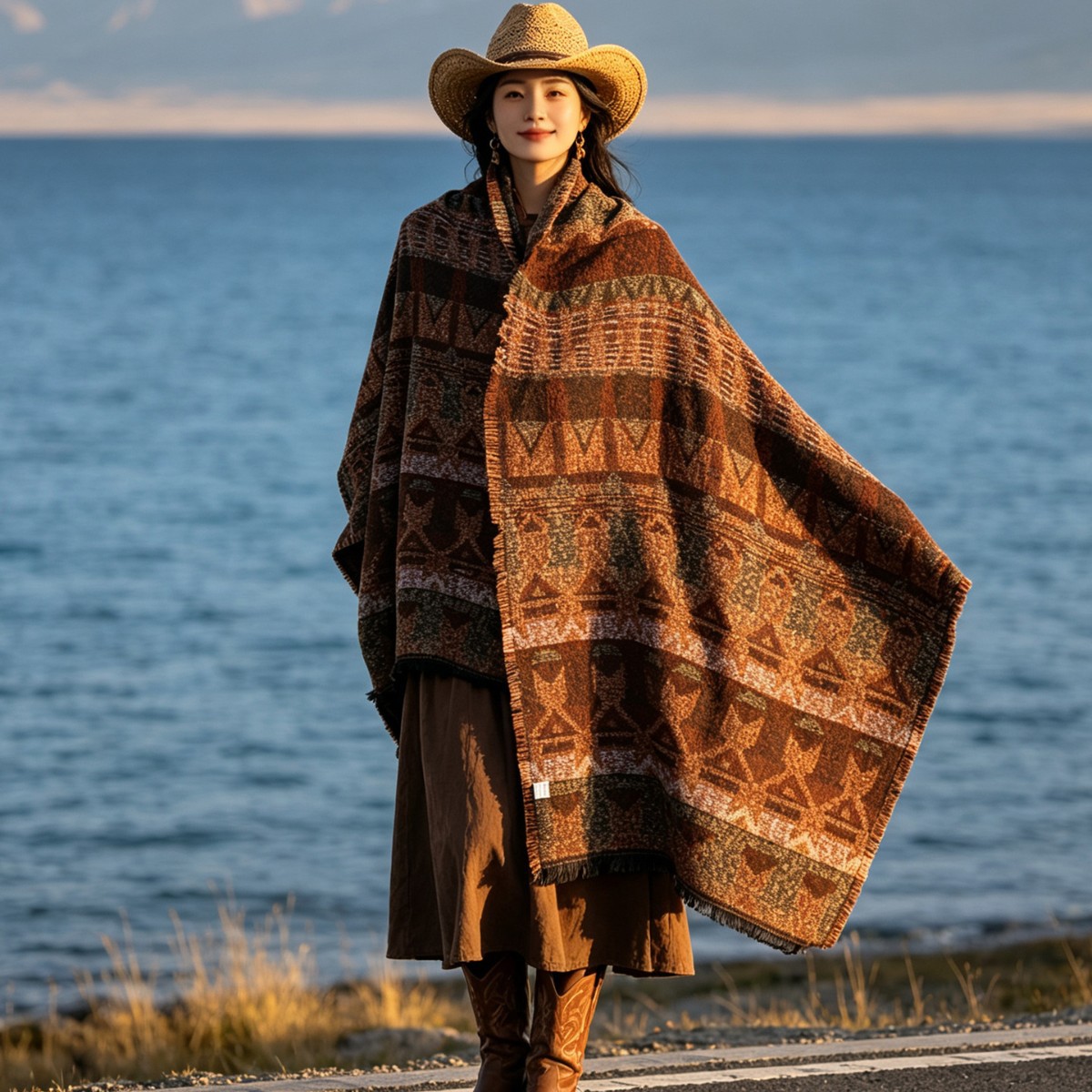 Travel Accessories High End - Женский зимний шарф-накидка, новинка, универсальный, высококачественный,