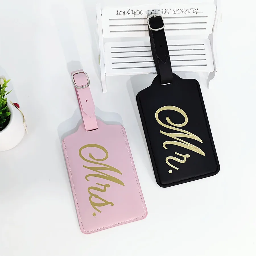 Luggage Tag Leather - 2 шт./комплект, бирка для багажа с