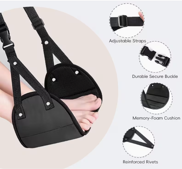 Travel Accessories For Long Haul Flights - Регулируемая подставка для ног с портативным