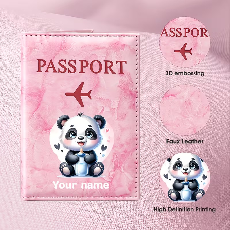 Travel Accessories Present - Персонализированный чехол для паспорта с милым