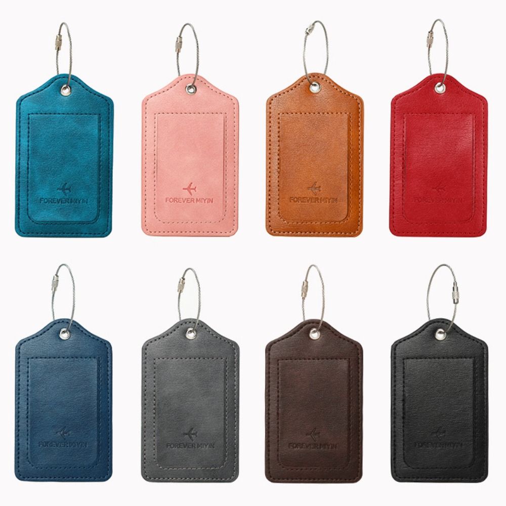 Luggage Tag Leather - Универсальные кожаные багажные бирки с защитой