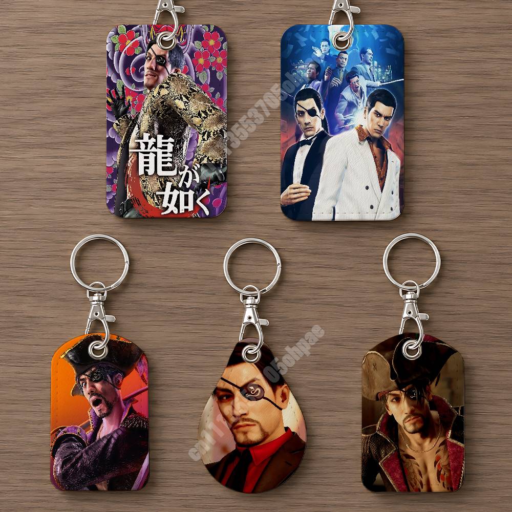 Luggage Tag Leather - Кожаный брелок-картхолдер L-Like a D-Dragon Goro