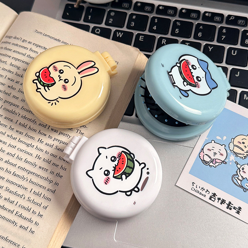 Travel Accessories In Japan - Милая расческа-щетка Kawaii Chiikawa 2-в-1 с