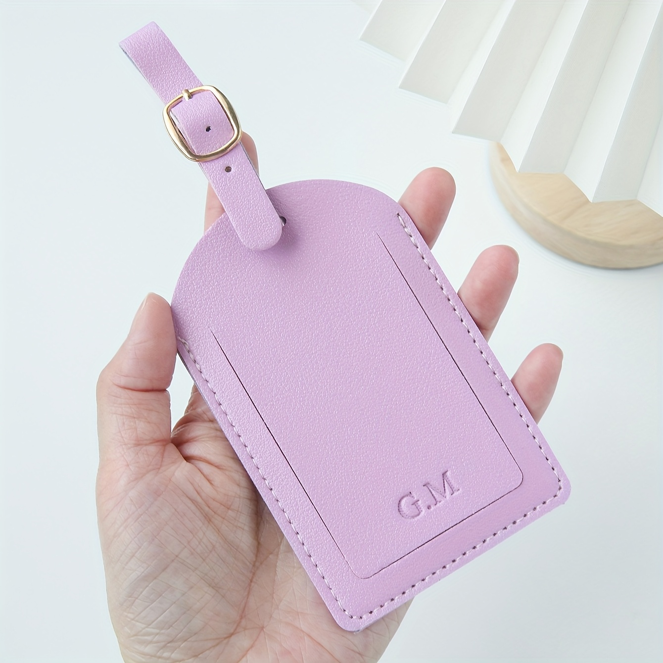 1 шт., багажная бирка с инициа – обзор и цена Luggage Tag Leather
