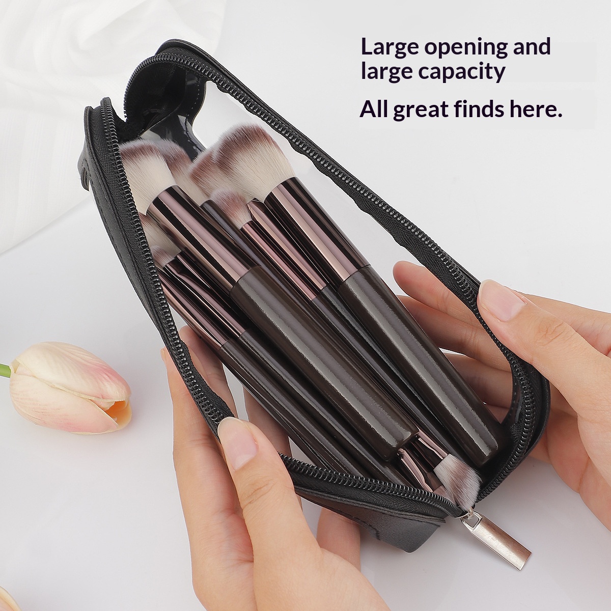 Маленькая прозрачная косметичк – обзор и цена Travel Accessories Leather