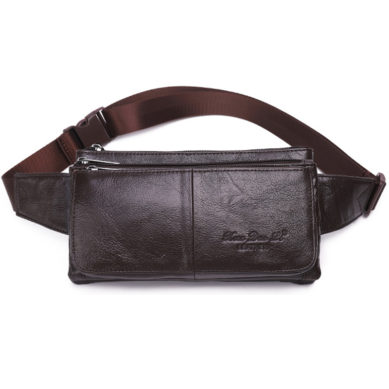 Мужская поясная сумка-бананка  – обзор и цена Travel Accessories Leather