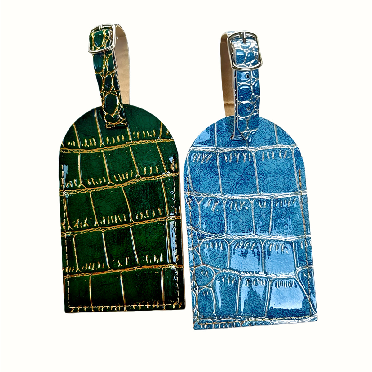 Багажная бирка с тиснением кро – обзор и цена Luggage Tag Leather