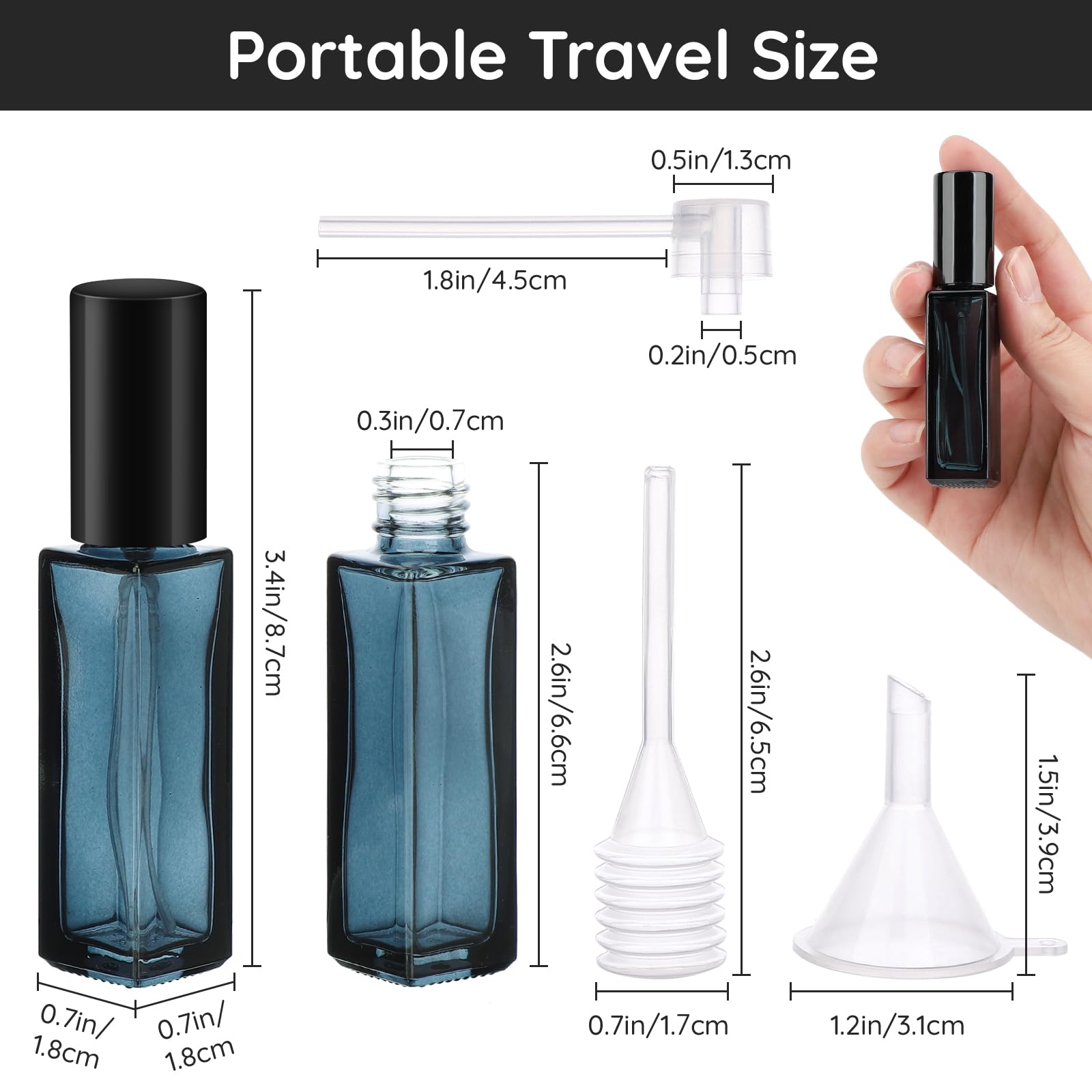 10 шт., флакон для духов, пуст – обзор и цена Travel Accessories High End