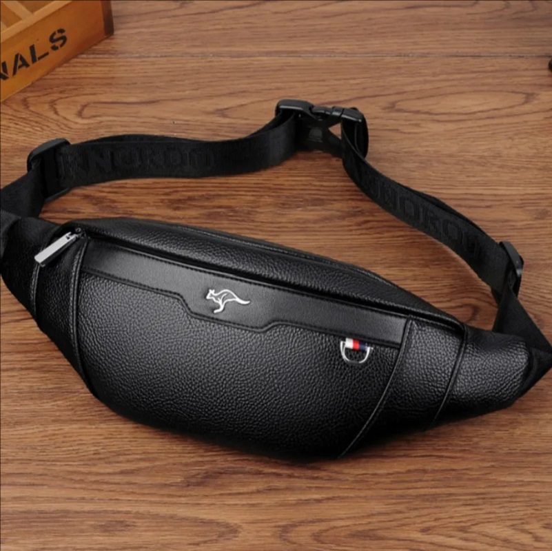 Мужская кожаная поясная сумка- – обзор и цена Travel Accessories Leather