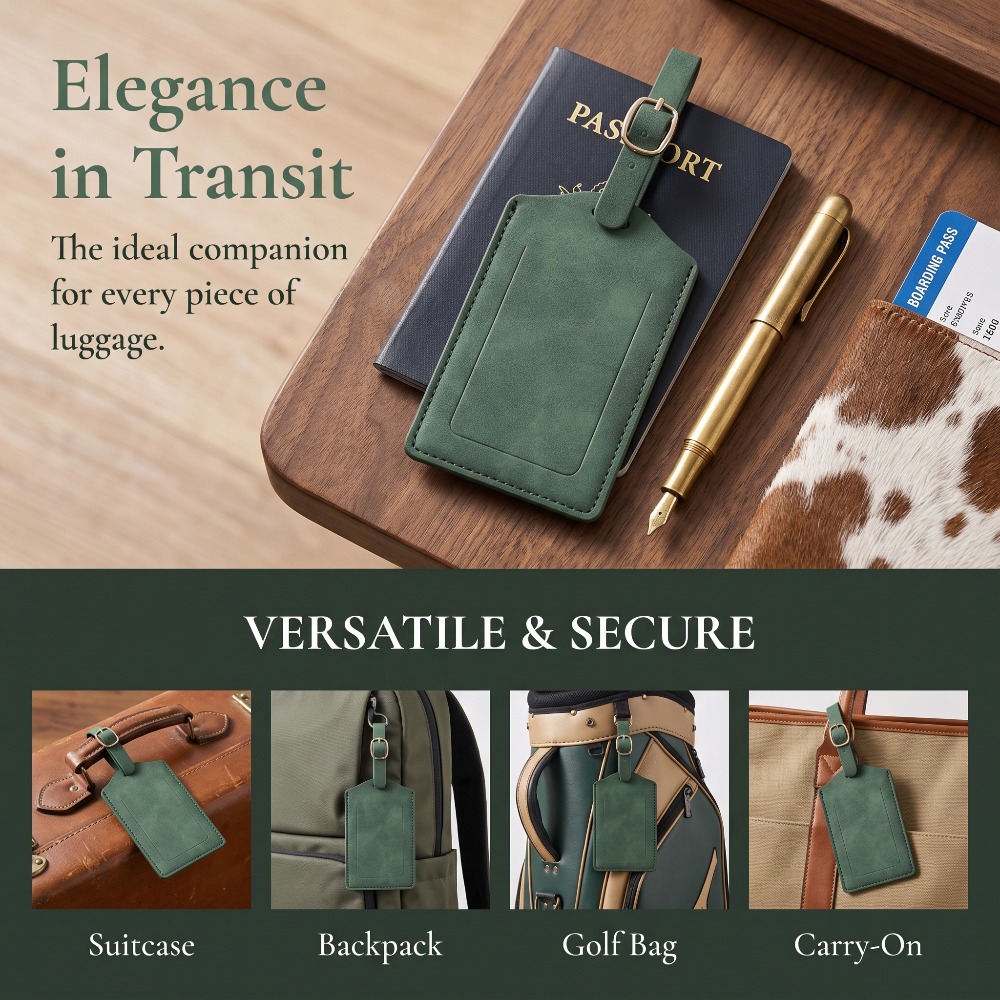 Набор из 3/5/8 штук Pomelo Bes – обзор и цена Luggage Tag Leather