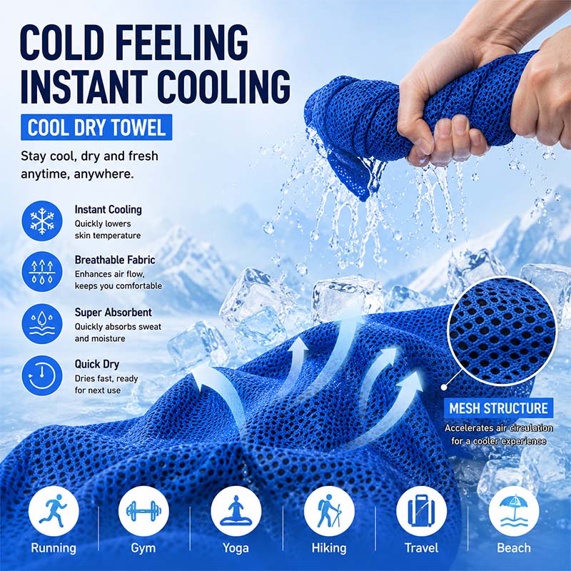 Портативное охлаждающее спорти – обзор и цена Travel Towel Quick Dry